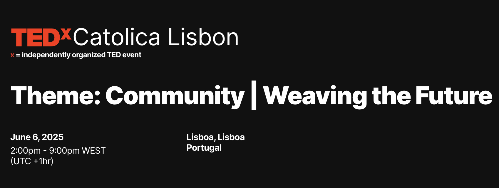 TEDx Católica-Lisbon 2025